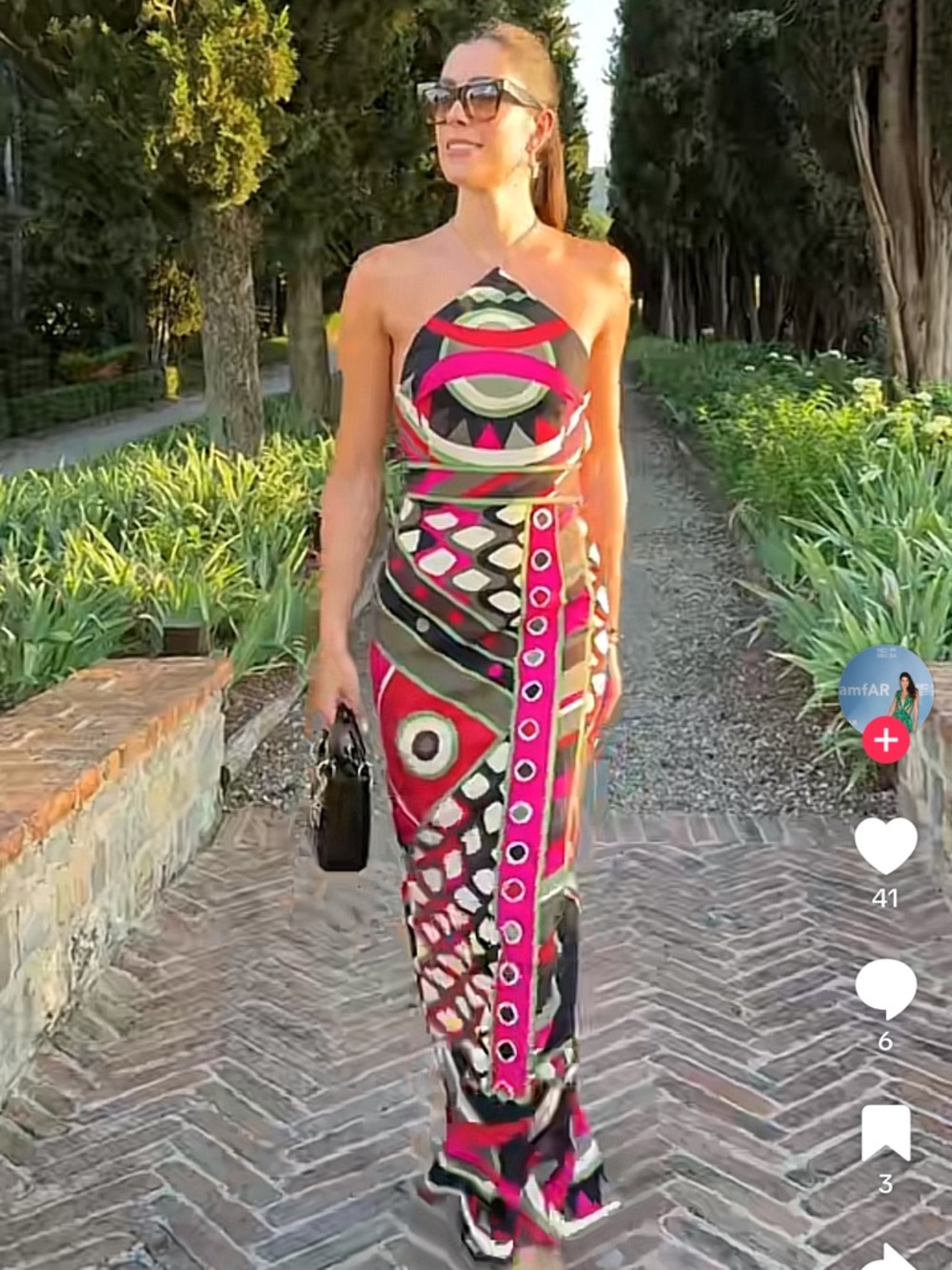 Emilio Pucci - Vivara print gown size 46 (10) - Picture 9 of 11